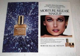 1980 Revlon Moisture Release Liquid Makeup Ad - $18.49