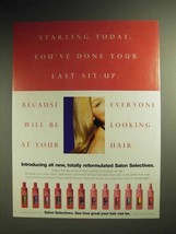 1998 Salon Selectives Shampoo, Conditioner Ad - £14.27 GBP