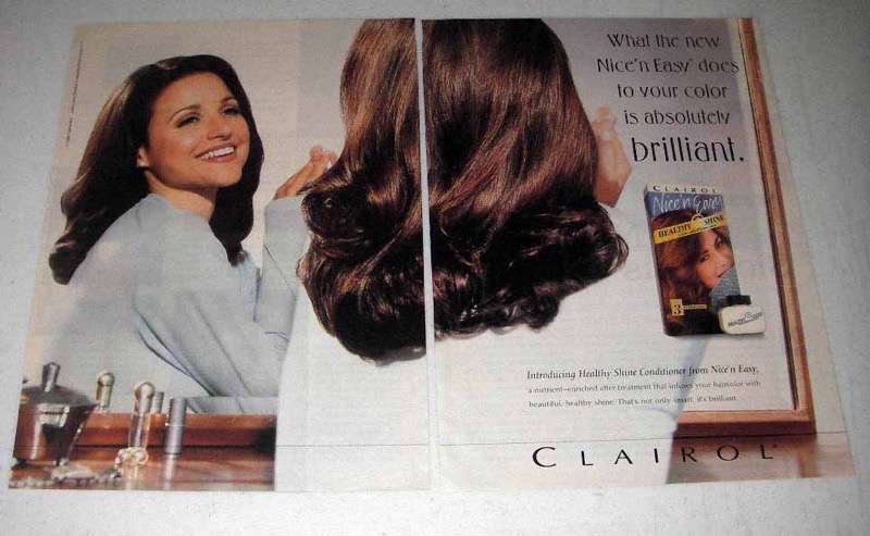 1997 Clairol Nice 'n Easy Hair Ad - Julia Louis-Dreyfus - $18.49