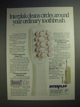 1989 Interplak Toothbrush Ad - Cleans Circles Around - £14.46 GBP