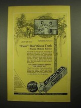 1923 Colgate&#39;s Ribbon Dental Cream Toothpaste Ad - Don&#39;t Scour Teeth - £14.78 GBP