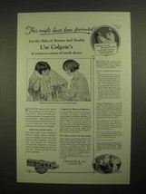 1925 Colgate&#39;s Ribbon Dental Cream Toothpaste Ad - Might Have Been Prevented - £14.50 GBP