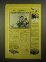1925 Colgate's Ribbon Dental Cream Toothpaste Ad - Prevent This - $18.49