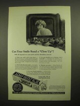 1923 Colgate's Ribbon Dental Cream Toothpaste Ad - Stand a Close-Up - $18.49