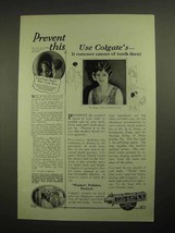 1925 Colgate's Ribbon Dental Cream Toothpaste Ad - $18.49