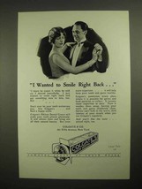 1926 Colgate's Ribbon Dental Cream Toothpaste Ad - Smile Right Back - $18.49