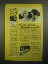 1926 Colgate's Ribbon Dental Cream Toothpaste Ad - $18.49