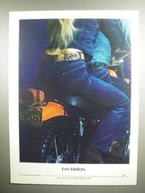 1972 Lee Riders Jeans Ad - Motorcycle - £14.56 GBP