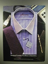 1983 Hennessy Couture Fitted Shirts Ad - Excellence - $18.49
