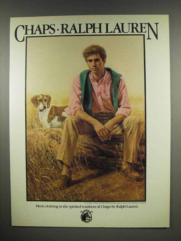 1983 Ralph Lauren Chaps Clothing Ad - $18.49