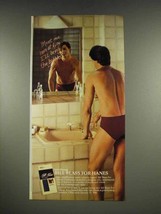 1986 Bill Blass for Hanes Underwear Ad - $18.49