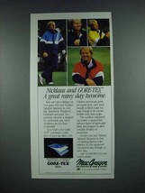 1988 MacGregor Jack Nicklaus Signature Rainwear Ad - $18.49