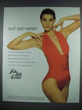 1988 Saks Fifth Avenue Yves Saint Laurent Swimsuit Ad - $18.49