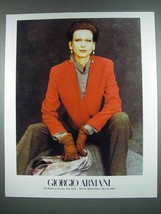 1989 Giorgio Armani Fashion Ad - in Color - £14.78 GBP