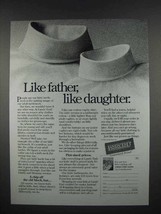 1995 Lands End Turtleneck Ad, Like Father Like Daughter - £14.53 GBP