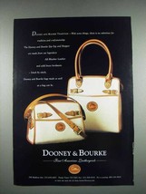 1997 Dooney & Bourke Zip-Top, Shopper Handbag Ad - $18.49