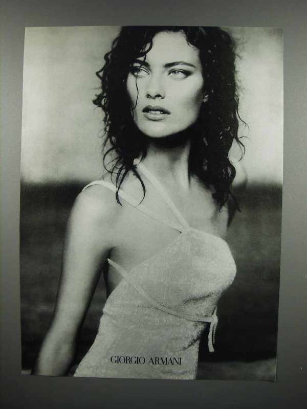 1998 Giorgio Armani Woman Fashion Ad - $18.49