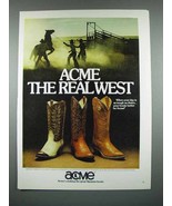 1981 Acme Boots Ad - Acme The Real West - $18.49