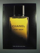 1984 Chanel For Men Cologne Ad - Men Who Know - £14.90 GBP