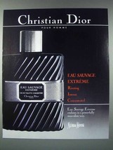 1986 Christian Dior Eau Sauvage Etreme Cologne Ad - £14.78 GBP