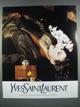 1988 Yves Saint Laurent Opium Perfume Ad - £14.72 GBP