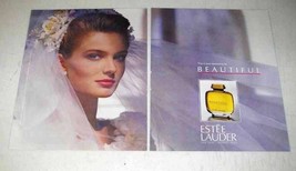 1989 Estee Lauder Beautiful Perfume Ad - £14.49 GBP