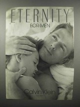 1990 Calvin Klein Eternity for Men Cologne Ad - $18.49