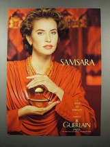 1992 Guerlain Samsara Perfume Ad - Sense of Serenity - £14.30 GBP