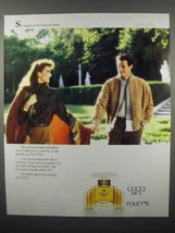 1989 Gucci No 3 Perfume Ad - She Tugged His Hand - £14.45 GBP