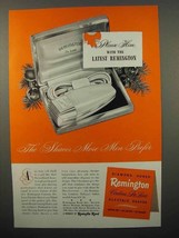 1949 Remington Contour De Luxe Electric Shaver Ad - $18.49