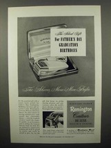 1950 Remington Contour De Luxe Electric Shaver Ad - $18.49