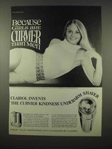 1970 Clairol Kindness Shaver Ad - Girls are Curvier - $18.49