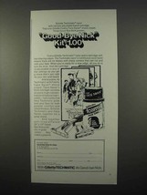 1973 Gillette Techmatic Razor, Foamy Face Saver Ad - $18.49