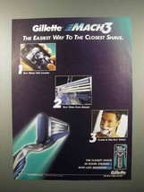 2000 Gillette Mach 3 Razor Ad - Easiest Closest Shave - £14.52 GBP