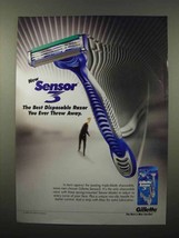 2003 Gillette Sensor 3 Razor Ad - The Best Disposable - £14.52 GBP