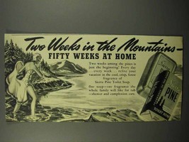 1942 Sierra Pine Soap Ad - Two Weeks in the Mountains - £14.56 GBP