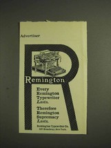 1904 Remington Typewriter Ad - Every Remington Lasts - $18.49