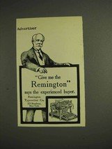 1904 Remington Typewriter Ad - The Experienced Buyer - $18.49