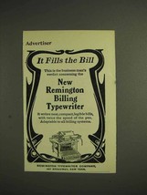 1904 Remington Billing Typewriter Ad, It Fills the Bill - $18.49