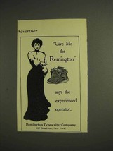 1904 Remington Typewriter Ad - Experienced Operator - $18.49