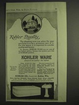 1917 Kohler Ware Ad - Quality - Bath Tub, Sink - $18.49