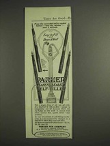 1917 Parker Pen Ad - Easy to Fill and Does it Well - £14.54 GBP
