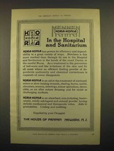 1918 Mennen Kora-Konia Powder Ad - Hospital, Sanitarium - £14.49 GBP