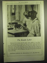 1918 Kodak Camera Ad - The Kodak Letter - NICE - £13.89 GBP