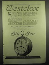 1918 Westclox Big Ben Alarm Clock Ad - £15.01 GBP