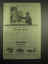 1918 Van Camp's Peanut Butter Ad - To The Boys - $18.49