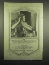 1918 Ivory Soap Ad - 99% Pure - Woman Brushing Hair - £14.53 GBP