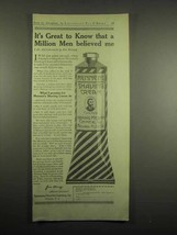 1918 Mennen's Shaving Cream Ad - Men Believed Me - $18.49