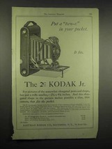 1917 2c Kodak Jr. Camera Ad - Put in Your Pocket - $18.49