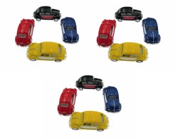 New 12Pc Box: 2.5&quot; 1967 Vw Beetle 2Tone Diecast Model Toy Car 1:64 Gift Kids - $53.96